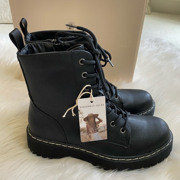 New! Sincerely Jules Combat boots - Picture 7 of 15